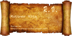 Ruttner Vita névjegykártya
